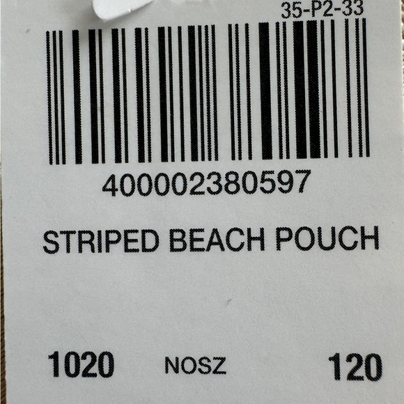 Henri Bendel striped beach pouch - Picture 7 of 7